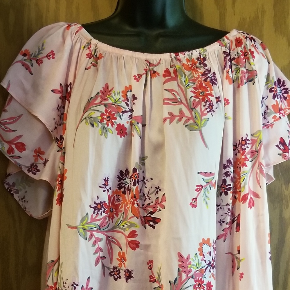Pink Floral Top